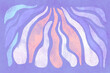 © Westend61 - Abstract pastel pattern with organic fluid shapes and botanical elements