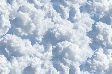 Wall Mural - a plane soaring through a vast expanse of clouds and blue sky