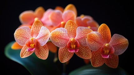 Poster - A detailed shot of bright orange blooms