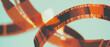© annetdebar - Retro film leader and blank filmstrip capture showcasing classic cinematic elements