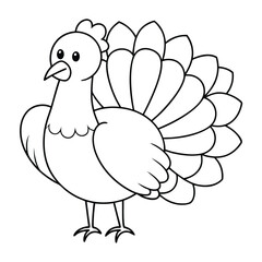 Wall Mural -  cute turkey vector design