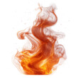 © Nhonbung - Abstract Orange Fire Smoke Energy Light Flowing Glowing Design Background