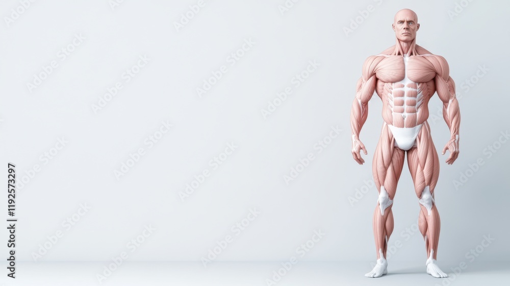 Anatomical Model Showcasing Human Muscle Structure for Educational and ...