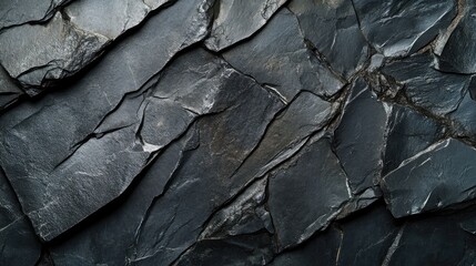 Wall Mural - Dark gray textured stone background for creative design and promotional banners