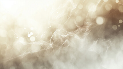 Wall Mural - light lines flow smoothly against a background of neutral shades, complemented by shimmering dots th