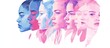 © Javid - Watercolor diverse and empowering women profiles celebrating International Women's Day. AI generated image