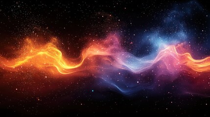 Wall Mural - Fiery, ethereal cosmic stream.