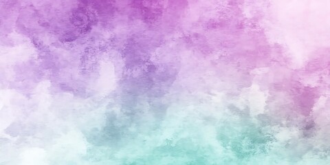 Canvas Print - Abstract watercolor background of putple and blue