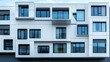 © EwaStudio - Modern building with sleek white and gray design