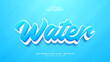 © DzakiraStudio - Water text effect, editable blue text style effect