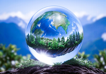 Wall Mural - earth in the sky
