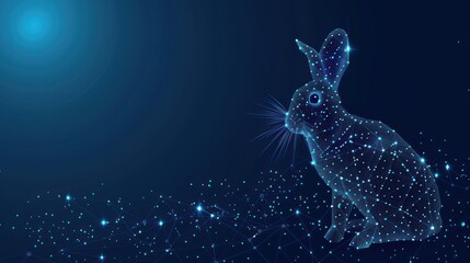 Digital Rabbit Illustration