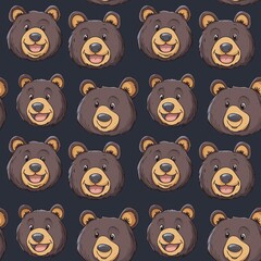 Wall Mural - bear graphic seamless pattern