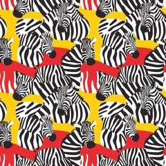 Wall Mural - zebra graphic seamless pattern