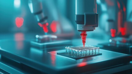 Poster - Advanced Technology in Action: Precision Engineering with Automated Machines in a High-Tech Laboratory Setting for Microchip Fabrication and Research
