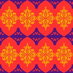 seamless pattern with abstract ornament. vector illustration