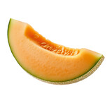 slice of melon isolated on transparent background