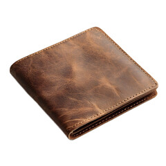 Rugged Leather Wallet with Multiple Compartments for Secure Cash and Card Storage