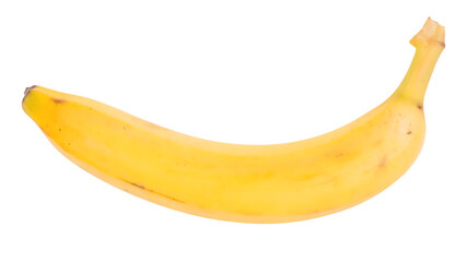 Sticker - one ripe banana  isolated on white background PNG.AI GENERATED