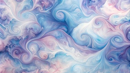 Aufkleber - Abstract Swirling Pastel Hues A Dreamlike Fluid Art Background