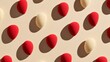 © Lukita - Red and cream beauty blender sponge for make up advertisement, campaign, beauty product