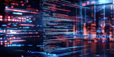 Close-up view of a software unit testing environment.