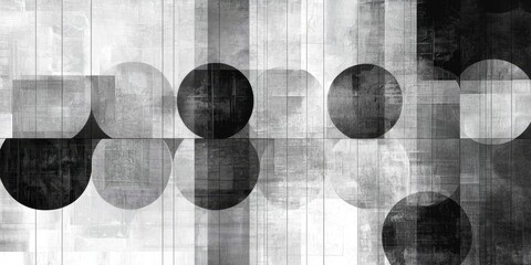 Wall Mural - interplay of shapes conveys a message of harmony and balance.
