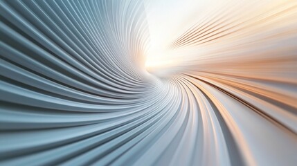 Wall Mural - swirling lines creating tunnel effect with light at end