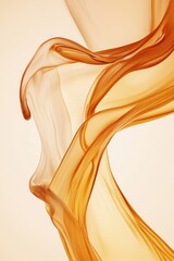 Wall Mural - golden liquid splashing and flowing on light background