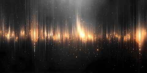 Abstract digital data streams with binary code and light streaks on a dark background.
