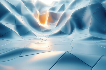 Wall Mural - abstract 3d pattern. futuristic. brutalist style. background image. created with generative ai techn