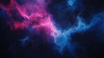 Wall Mural - Colorful fireworks in the night sky, simple background, dark blue background