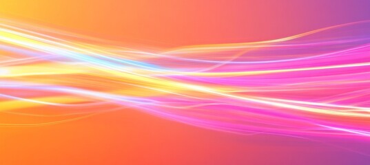 Wall Mural - abstract wavy lines flowing on gradient background