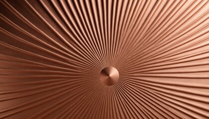 Wall Mural - Embossed copper texture featuring elegant, radial line details