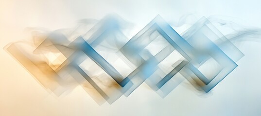 Wall Mural - abstract smoke and interlocking rhombus shapes creating visual flow