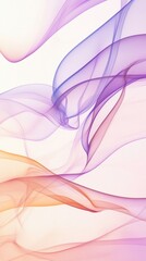 Wall Mural - abstract colorful waves flowing on white background