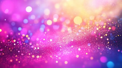 Wall Mural - colorful abstract background with shimmering lights and vibrant bokeh effects, perfect for festive a