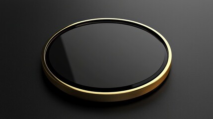 Wall Mural - A clean and professional award template in black and gold, ready for customization.