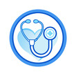 © Olga - Stethoscope with heart icon symbolizing global healthcare