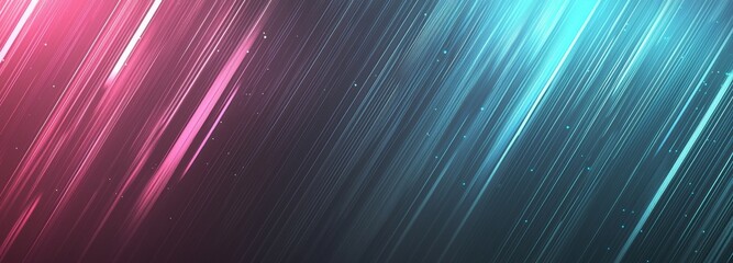A futuristic presentation design rendered in 3D, featuring a digital technology background with network connection dots and lines