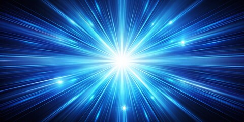 Wall Mural - Abstract Blue Light Burst Background - High Resolution Stock Photo