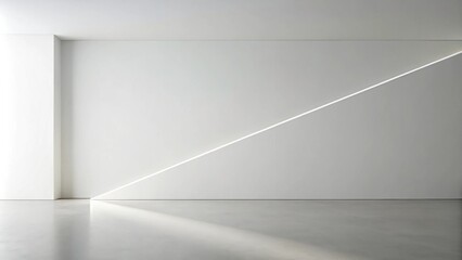 Poster - Minimalist Interior Design  Clean Lines and Shadow Play in a Modern Space
