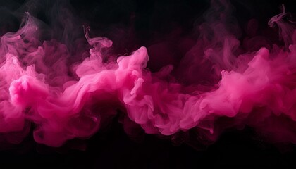 Pink smoke on a black background