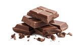  ingredient for making chocolate - cocoa isolated on a white background