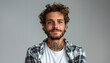 © Surachetsh - Caucasian man in comfortable, everyday outfits that transition seamlessly from casual to professional, this scene is set against a clear white backdrop.