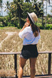 © BullRun - Content lady enjoying vacation on Bali