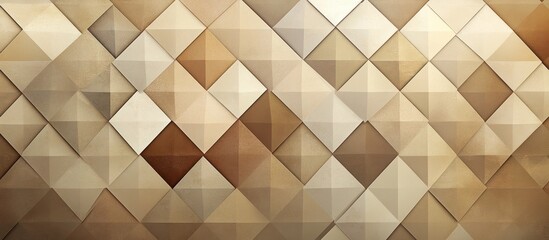 Wall Mural - captivating abstract geometric pattern composed of overlapping cubes triangles and rectangles in war
