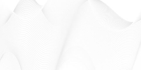 Vector abstract white light blend paper wave flow digital gradient transparent tech wave curve creative technology flowing smooth diagonal background. Modern creative wave lines glowing moving sound.