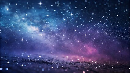 Dreamy night sky with a vibrant Milky Way galaxy, twinkling stars, and a hint of cosmic dust. The image evokes a sense of wonder and endless possibilities.