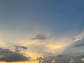 beautiful sky with natural gradations. thick clouds in the dusk sky on a winter night. image of a cl